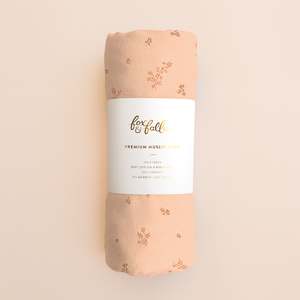 Blankets Swaddles: Wild Ruscus Muslin Wrap Swaddle