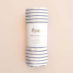 Breton Stripe Muslin Wrap Swaddle