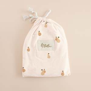 Golden Pears Organic Fitted Bassinet Sheet/Change Pad Cover