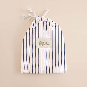 Breton Stripe Organic Fitted Bassinet Sheet/Change Pad Cover