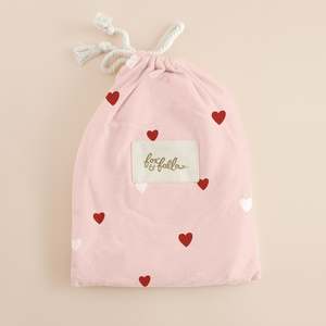 Little Hearts Organic Fitted Cot Sheet