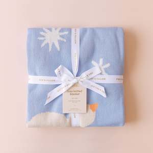 Blue Doves Blanket