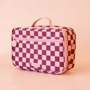 Cherry Check Large Lunch Bag - SECONDS