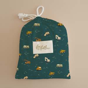 Under 50: Trucks Organic Fitted Cot Sheet - SECONDS