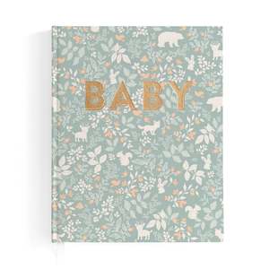 Baby Book Forest Friends Sage - SECONDS