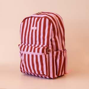 Crushing On Daisies: Burgundy Stripe Backpack