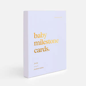 Baby Milestone Cards Powder Blue - SECONDS