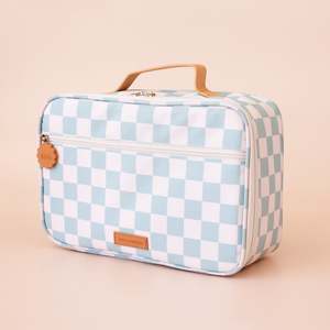 Under 75: Sage Check Large Lunch Bag - SECONDS