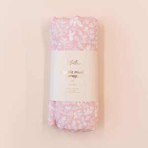 Blankets Swaddles: Forest Friends Peony Muslin Wrap Swaddle
