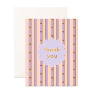 Teachers: Thank You Petal Stripe Greeting Card - PRE-ORDER (SEPTEMBER)