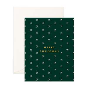 Gifts For Her: Christmas Tiny Bows Pine Greeting Card - PRE-ORDER (SEPTEMBER)