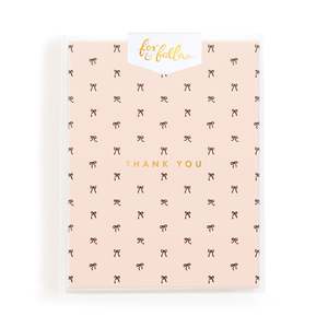 Thank You Tiny Bows Cream Greeting Card Boxed Set