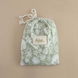 Sol: Zanzibar Organic Fitted Bassinet Sheet/Change Pad Cover - SECONDS