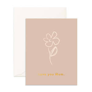 Mothers Day: Love You Mum Jasmine Greeting Card