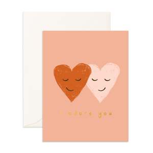 Mothers Day: I Adore You Hearts Greeting Card