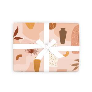 Gift Wrap: Greek Urns Gift Wrap Flat Sheet - 12 Sheet Pack