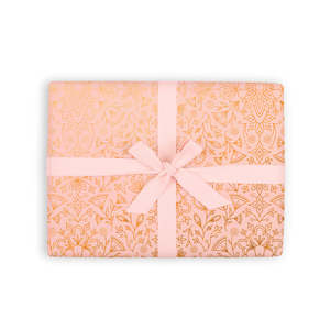 Gift Wrap: Moroccan Peach Gift Wrap Flat Sheet - 12 Sheet Pack
