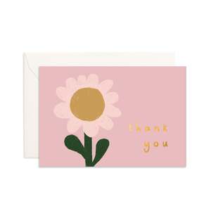 Thank You: Thank You Sunflower Mini Greeting Card