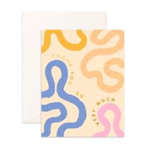 Thank You So Much Ribbons Greeting Card
