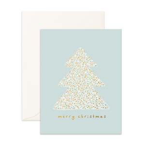 Holiday Cards: Christmas Tree Sparkle Greeting Card