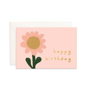 Mini Card: Birthday Sunflower Mini Greeting Card