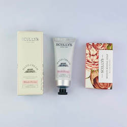Body Pamper Gift Baskets: Scullys Hand Cream & Soap