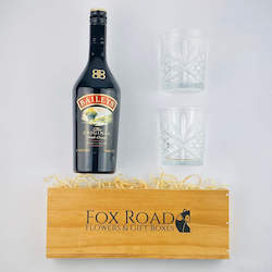 Spirits Liqueur Gift Baskets: Baileys Irish Cream and Tumblers Gift Box