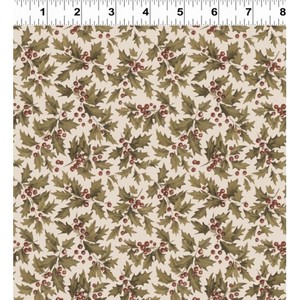 Christmas: Better Not Pout – Holly – Cream – By Dan DiPaolo