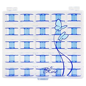 Janome Bobbins and Case – Blue