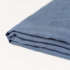 Sheets: Coastal Blue Linen Flat Sheet
