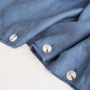 Duvet: Coastal Blue Linen Duvet