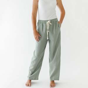 Womens Sleepwear: Sage Long Pyjama Pants