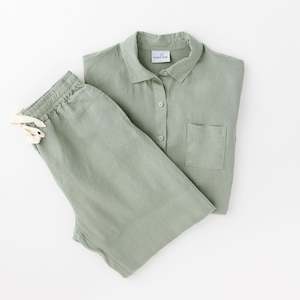 Womens Sleepwear: Sage Winter Pyjama Set