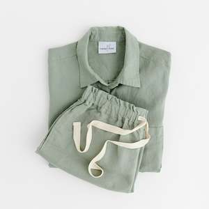 Womens Sleepwear: Sage Green Summer Pyjama Set