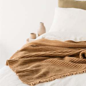 New Releases 1: Ginger Honey Ribbed Wool Throw Blanket