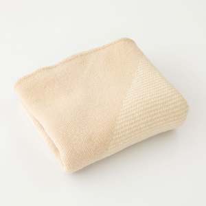 Wool Baby Blankets: Pampas Geometric Wool Baby Blanket