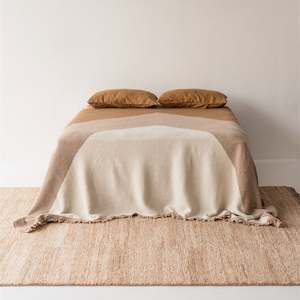 Ginger Honey Wool Bedspread