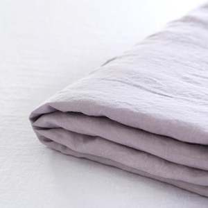 End Of Line Sale: Lilac Linen Flat Sheet