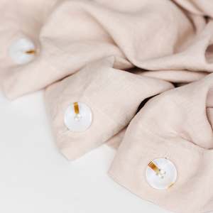 Duvet Covers Pillowcases: Blush Pink Linen Duvet