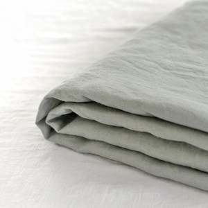 Sage Green Linen Single Flat Sheet Sale