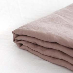 Flat Sheets: Rosewood Pink Linen Single Flat Sheet Sale