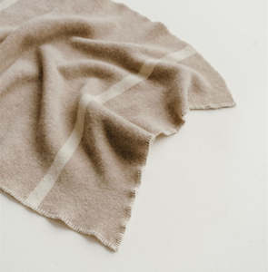 Oatmeal Wool Baby Blanket