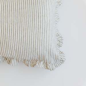 Ruffle Pillowcase: Ruffles Pillowcases in Olive Stripes