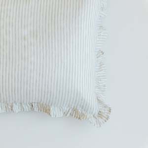 Ruffle Pillowcase: Ruffles Pillowcases in Sand Stripes