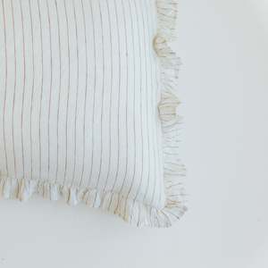 Ruffle Pillowcase: Ruffles Pillowcases in Tobacco Stripes