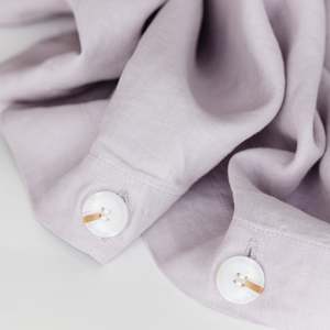 Duvets: Lilac Purple Linen Duvet