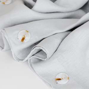 Duvets: Light Grey Linen Duvet
