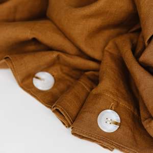 Duvets: Tobacco Linen Duvet