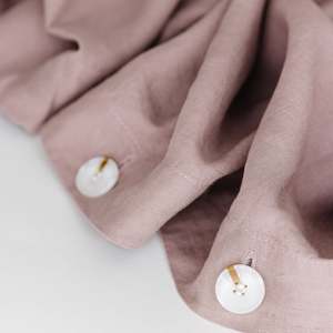 Duvets: Rosewood Pink Linen Duvet