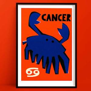 Cancer Star Sign Print | Zodiac Wall Art